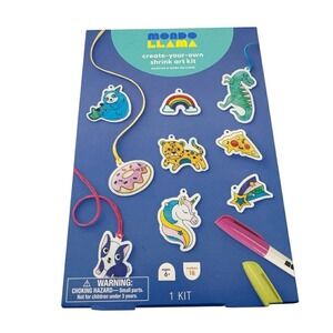 Mondo Llama Create Your Own Shrink Art Kit Makes 18‎ Keychains
